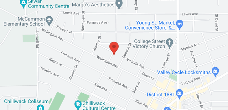 map of 9482 CORBOULD STREET